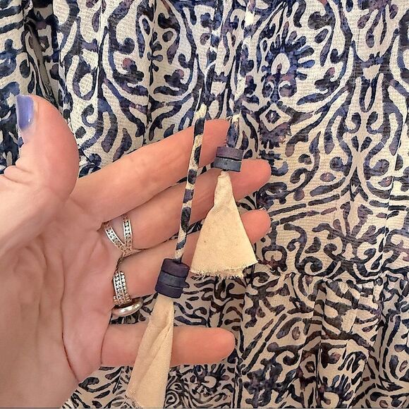 Free People Safari strapless/halter Sundress Bohemian Beach Lightweight dress - Picture 6 of 15